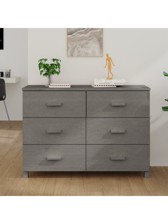 Kumode hamar, gaiši pelēka, 113x40x80 cm, priedes masīvkoks