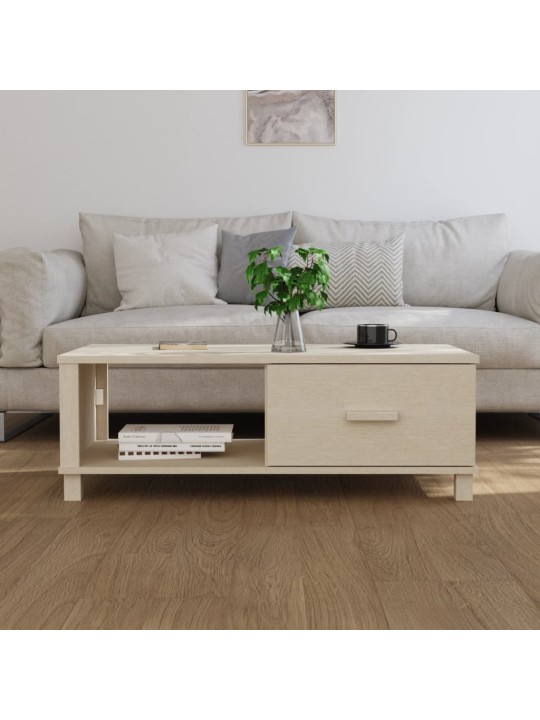 Kafijas galdiņš hamar, brūns, 100x55x35 cm, priedes masīvkoks