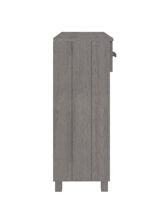 Konsoles galds hamar, pelēks, 90x35x90 cm, priedes masīvkoks