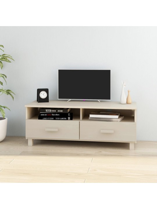 Tv skapītis hamar, medus brūns, 106x40x40 cm, priedes masīvkoks