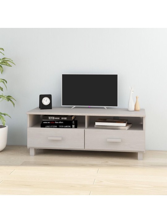 Tv skapītis hamar, balts, 106x40x40 cm, priedes masīvkoks