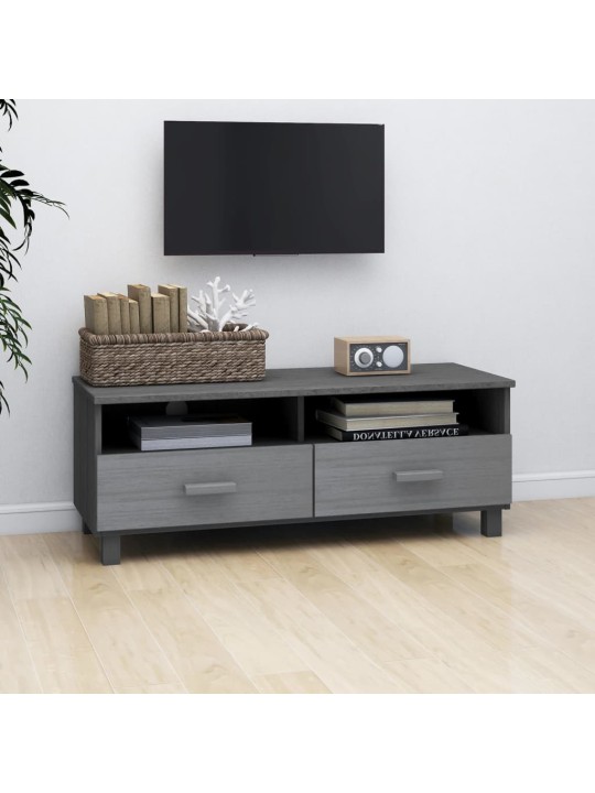 Tv skapītis hamar, pelēks, 106x40x40 cm, priedes masīvkoks