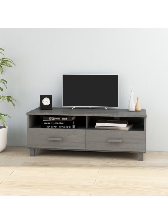 Tv skapītis hamar, pelēks, 106x40x40 cm, priedes masīvkoks