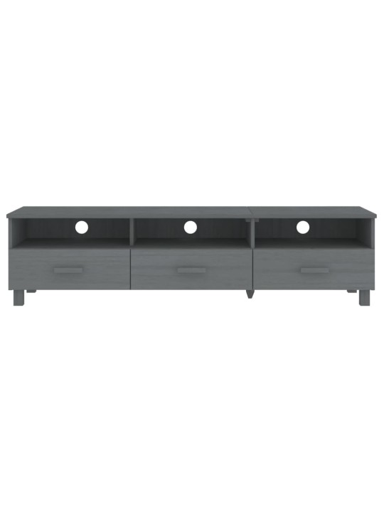 Tv skapītis hamar, pelēks, 158x40x40 cm, priedes masīvkoks