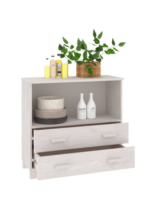 Kumode hamar, balta, 85x35x80 cm, priedes masīvkoks