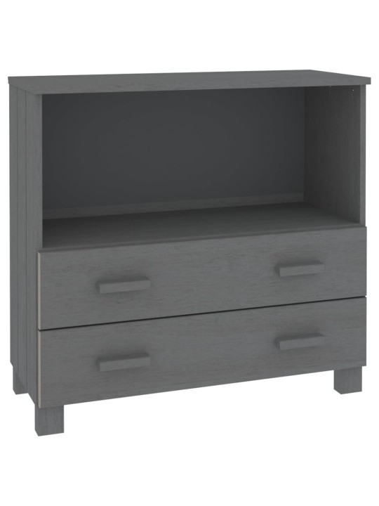 Kumode hamar, tumši pelēka, 85x35x80 cm, priedes masīvkoks