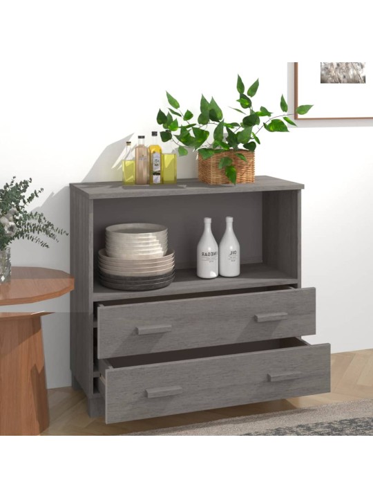 Kumode hamar, gaiši pelēka, 85x35x80 cm, priedes masīvkoks