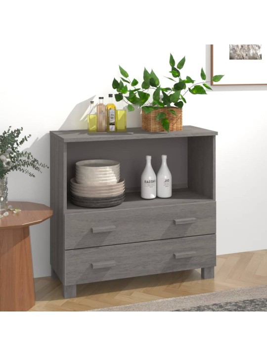 Kumode hamar, gaiši pelēka, 85x35x80 cm, priedes masīvkoks