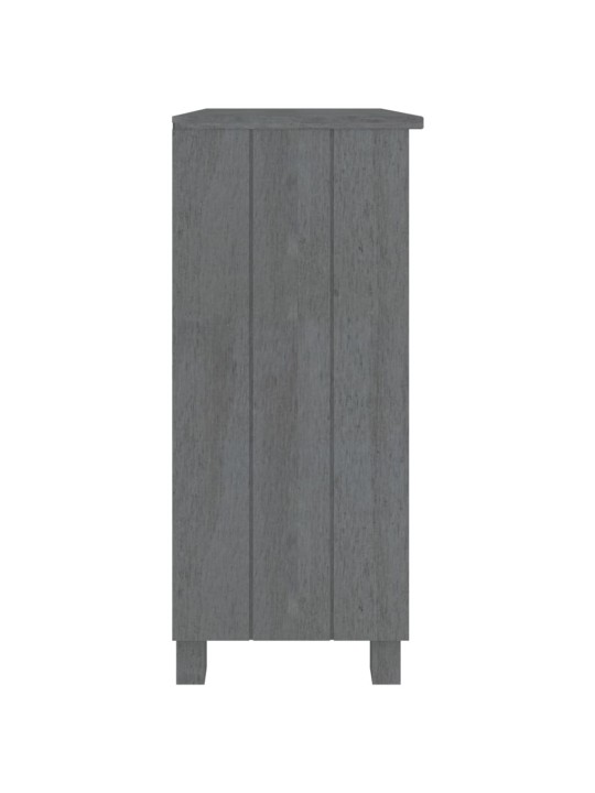 Kumode hamar, tumši pelēka, 85x35x80 cm, priedes masīvkoks
