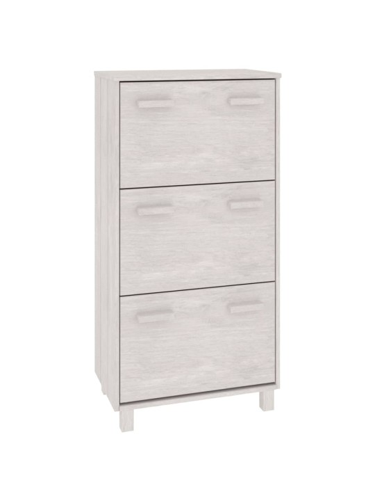 Apavu skapis hamar, balts, 59,5x35x117 cm, priedes koks