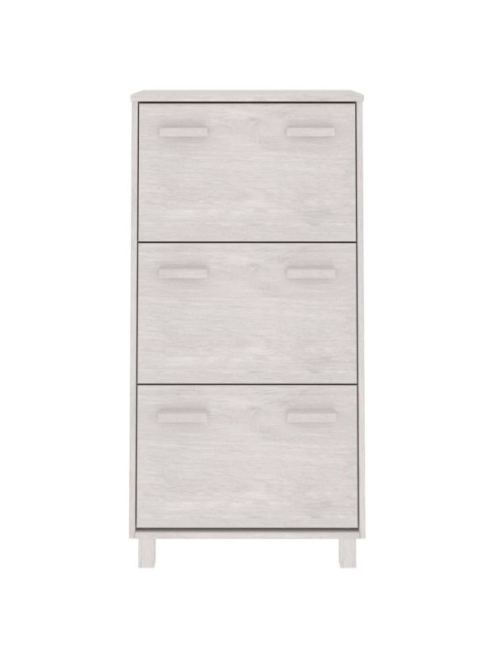 Apavu skapis hamar, balts, 59,5x35x117 cm, priedes koks