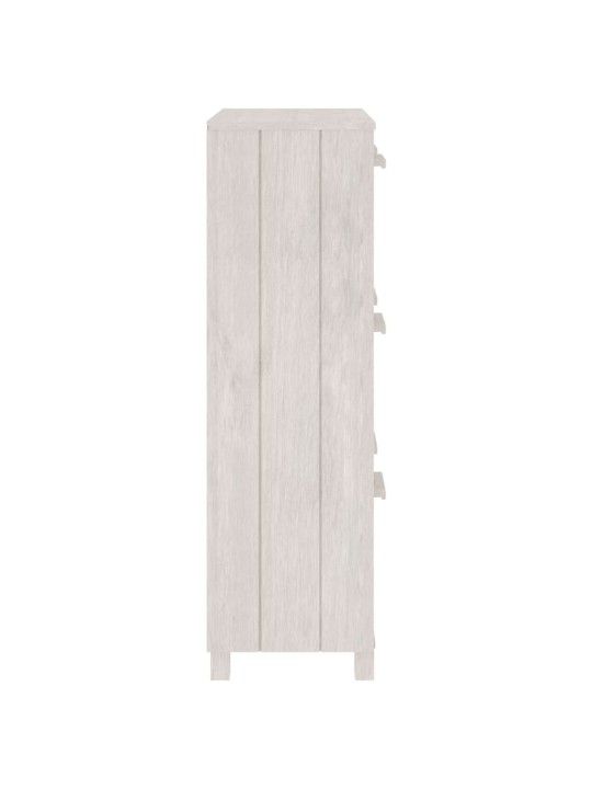 Apavu skapis hamar, balts, 59,5x35x117 cm, priedes koks