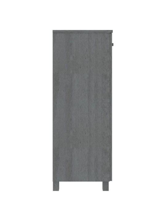 Apavu skapis hamar, tumši pelēks, 85x40x108 cm, priedes koks