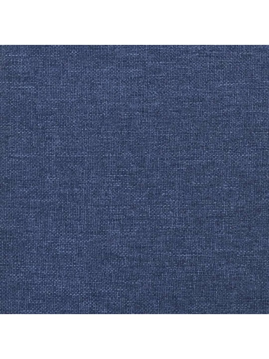 Kājsoliņš, 45x29,5x35 cm, zils, audums un mākslīgā āda