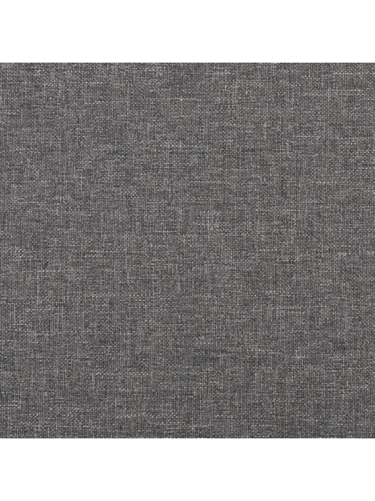 Kājsoliņš, 45x29,5x35 cm, pelēks audums un mākslīgā āda