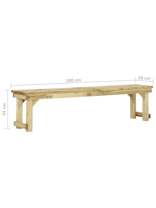 Dārza sols, 180 cm, impregnēts priedes koks