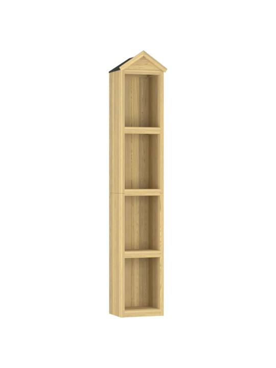 Dārza instrumentu plaukts, 40x33x222cm, impregnēts priedes koks