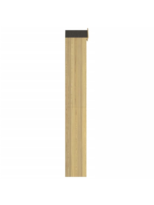 Dārza instrumentu plaukts, 40x33x222cm, impregnēts priedes koks