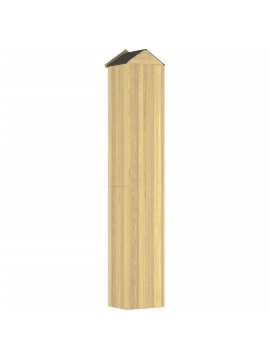 Dārza instrumentu plaukts, 40x33x222cm, impregnēts priedes koks
