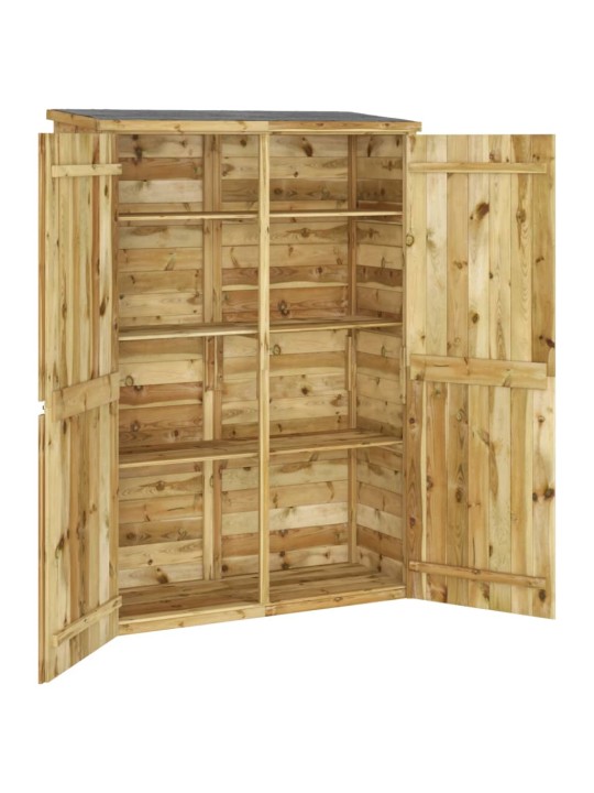 Dārza instrumentu šķūnis, 123x45x171 cm, impregnēta priede