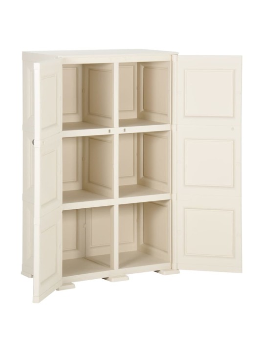 Skapis, 79x43x125 cm, plastmasa, koka imitācija