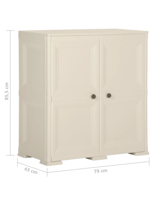 Skapis, 79x43x85,5 cm, plastmasa, koka imitācija