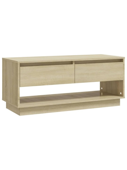 Tv skapītis, 102x41x44 cm, inženierijas koks, ozolkoka krāsa