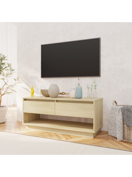Tv skapītis, 102x41x44 cm, inženierijas koks, ozolkoka krāsa