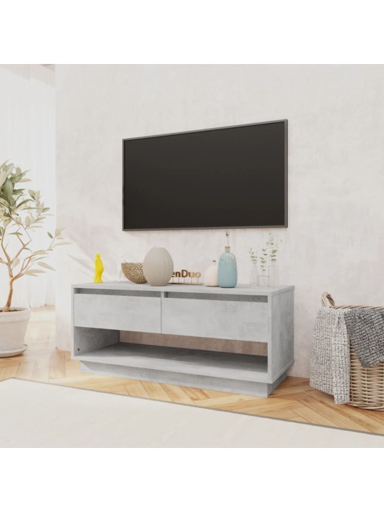 Tv skapītis, betona pelēks, 102x41x44 cm, inženierijas koks