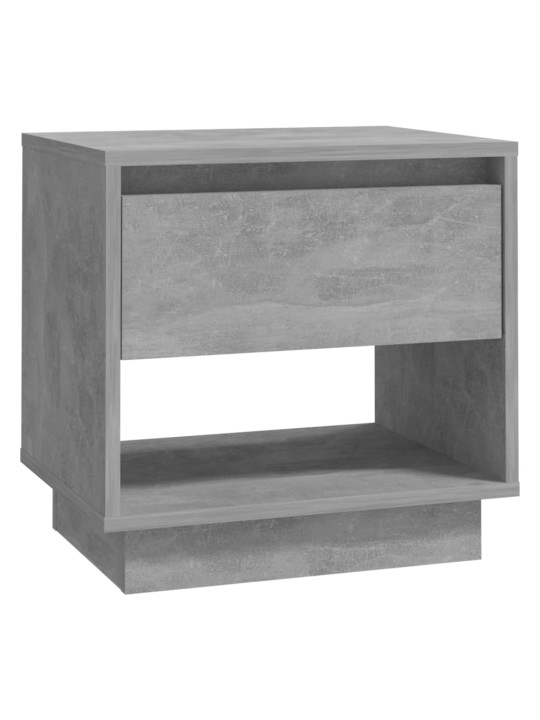 Naktsskapīši, 2 gab., 45x34x44 cm, betonpelēki, skaidu plāksne
