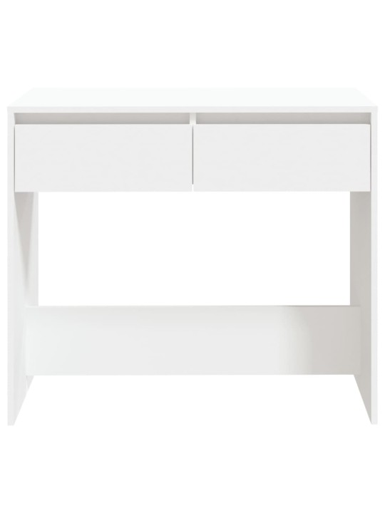 Konsoles galdiņš, balts, 89x41x76,5 cm, tērauds
