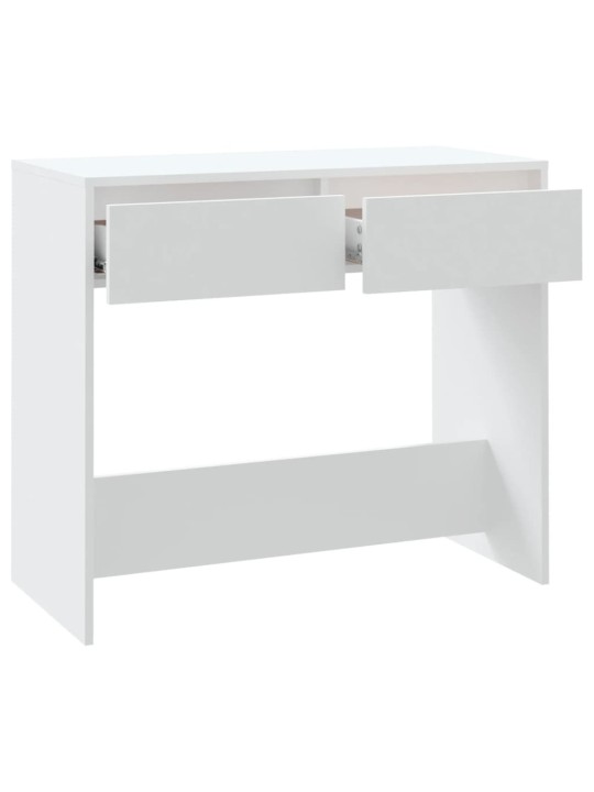 Konsoles galdiņš, balts, 89x41x76,5 cm, tērauds