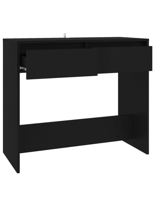 Konsoles galdiņš, melns, 89x41x76,5 cm, tērauds