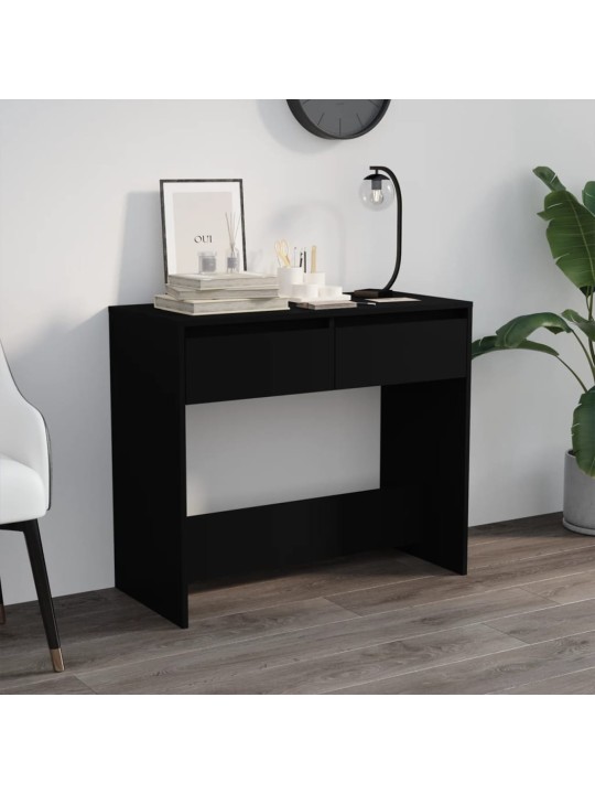 Konsoles galdiņš, melns, 89x41x76,5 cm, tērauds