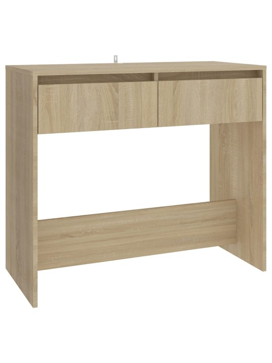Konsoles galdiņš, ozolkoka krāsa, 89x41x76,5 cm, tērauds