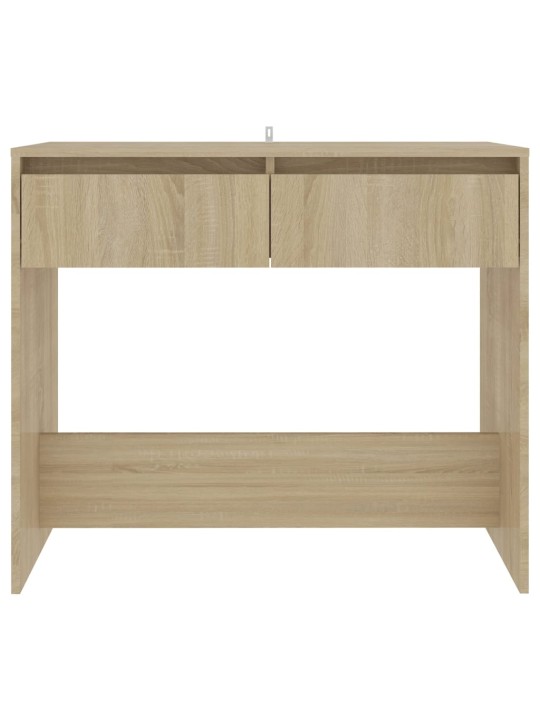 Konsoles galdiņš, ozolkoka krāsa, 89x41x76,5 cm, tērauds