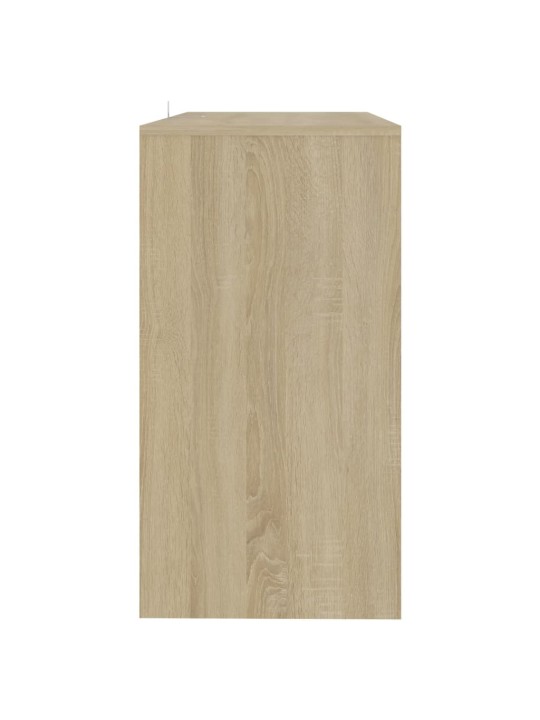 Konsoles galdiņš, ozolkoka krāsa, 89x41x76,5 cm, tērauds