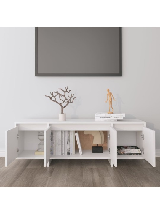 Tv skapītis, 120x30x40,5 cm, balts, inženierijas koks