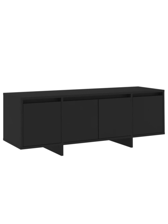 Tv skapītis, melns, 120x30x40,5 cm, inženierijas koks