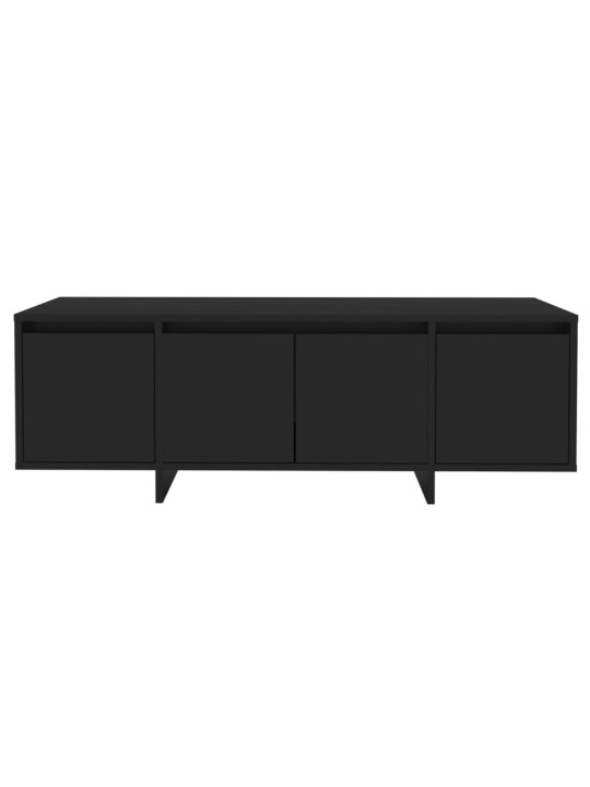 Tv skapītis, melns, 120x30x40,5 cm, inženierijas koks