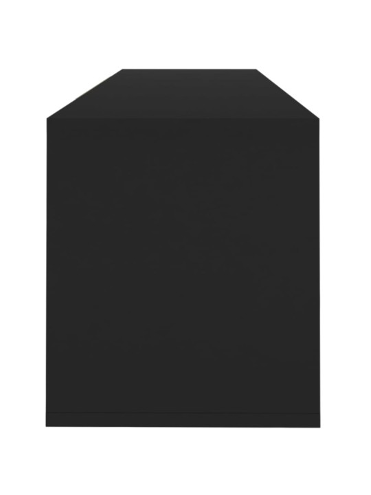 Tv skapītis, melns, 120x30x40,5 cm, inženierijas koks