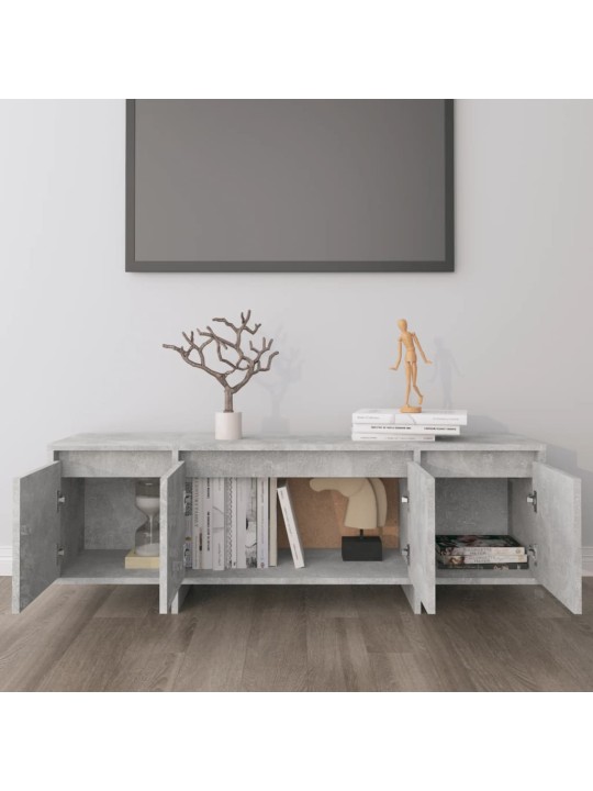 Tv skapītis, betona pelēks, 120x30x40,5 cm, inženierijas koks
