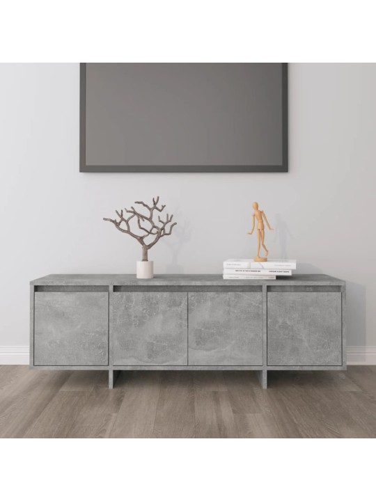 Tv skapītis, betona pelēks, 120x30x40,5 cm, inženierijas koks