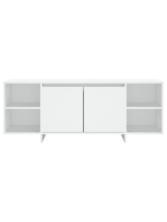 Tv skapītis, balts, 130x35x50 cm, inženierijas koks