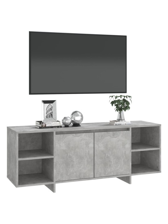 Tv skapītis, betona pelēks, 130x35x50 cm, inženierijas koks