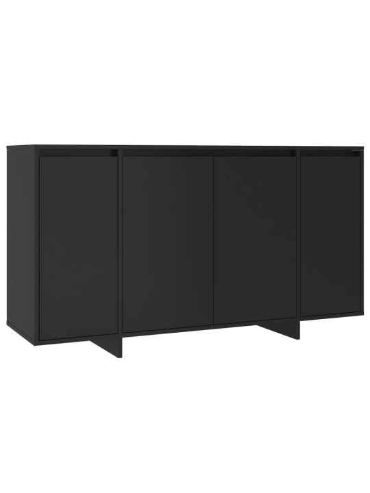 Kumode, melns, 135x41x75 cm, inženierijas koks