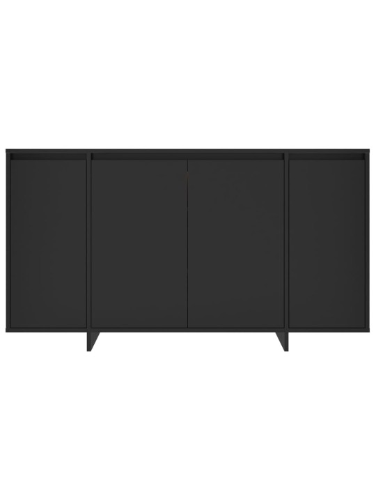 Kumode, melns, 135x41x75 cm, inženierijas koks