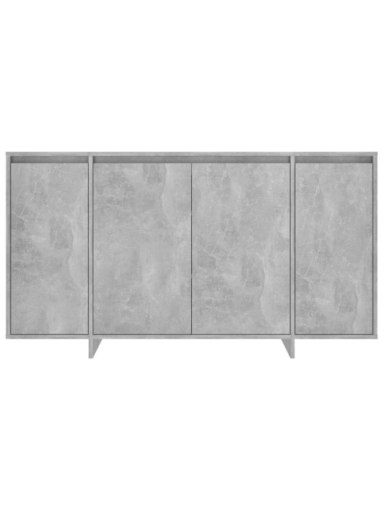 Kumode, betona pelēka, 135x41x75 cm, inženierijas koks