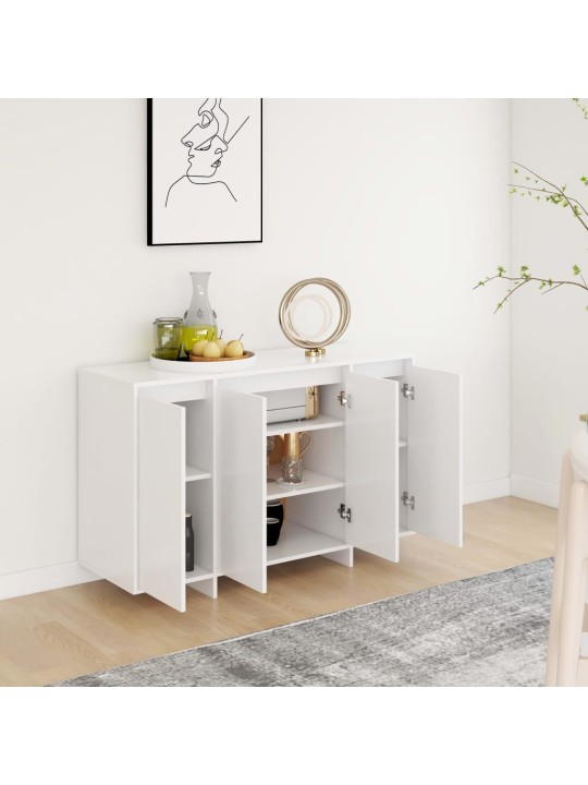 Kumode, balta, 120x41x75 cm, inženierijas koks