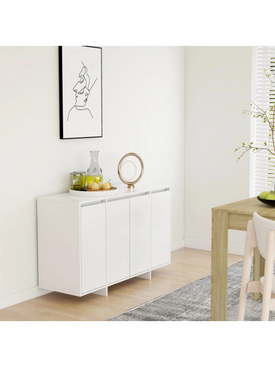Kumode, balta, 120x41x75 cm, inženierijas koks
